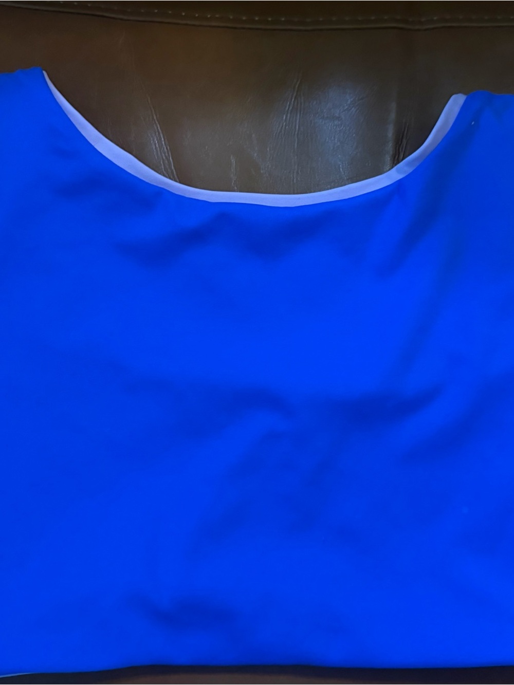 Kids Royal Blue Tank Top with White Trim